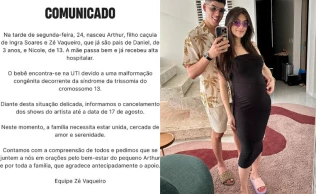 Neste momento delicado, nossa equipe se une aos fãs e seguidores do cantor Ze Vaquiro, desejando força e superação para toda a família.