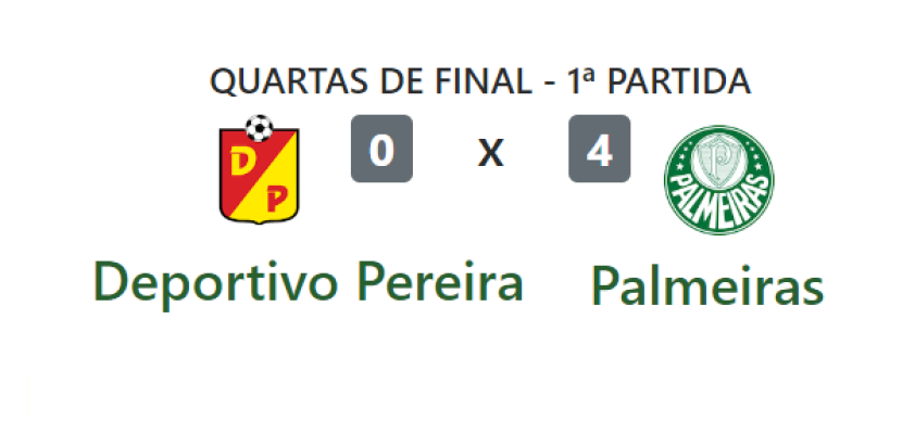 No jogo entre Deportivo Pereira e Palmeiras